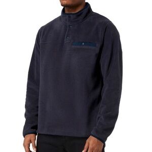 NWT Men’s fleece button Blue color pullover
sweater front pocket 32 degrees Heat